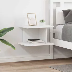  Éjjeli asztal 2 pcs Fehér 40 x 30 x 25 cm Faanyag