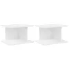  Éjjeli asztal 2 pcs Fehér 40 x 30 x 25 cm Faanyag