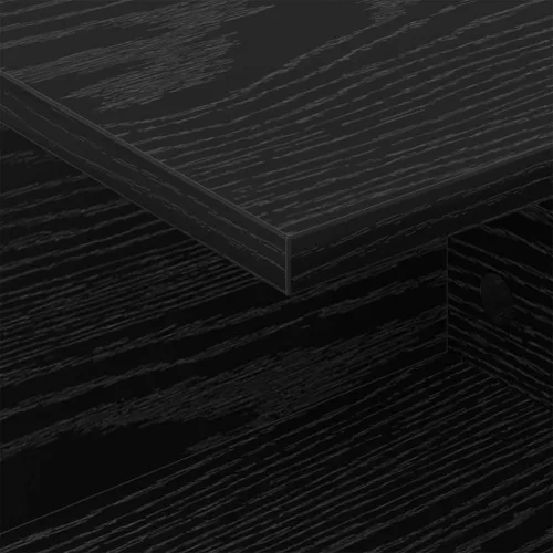  Éjjeli asztal Fekete tölgy 40 x 30 x 25 cm Faanyag