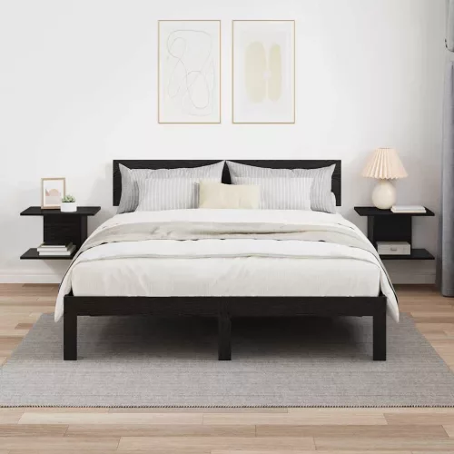  Éjjeli asztal 2 pcs Fekete tölgy 40 x 30 x 25 cm Faanyag