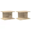  Éjjeli asztal 2 pcs Sonoma tölgy 40 x 30 x 25 cm Faanyag