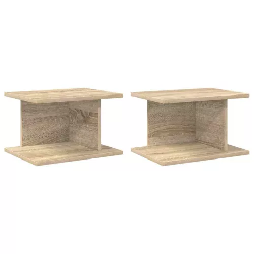  Éjjeli asztal 2 pcs Sonoma tölgy 40 x 30 x 25 cm Faanyag