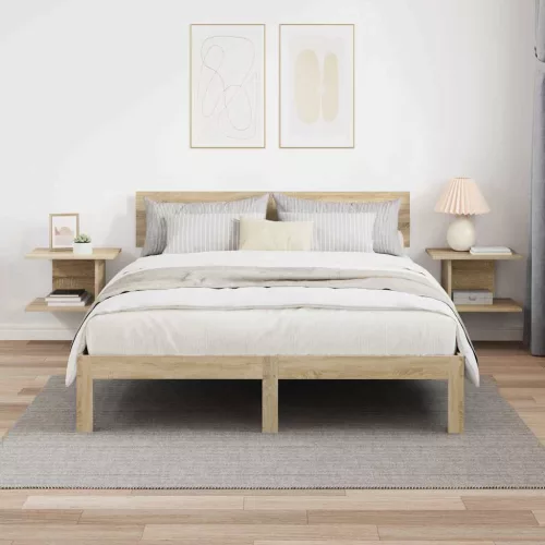  Éjjeli asztal 2 pcs Sonoma tölgy 40 x 30 x 25 cm Faanyag