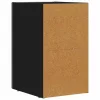  Éjjeli asztal 2 pcs Fekete 29.5 x 35 x 50 cm Faanyag