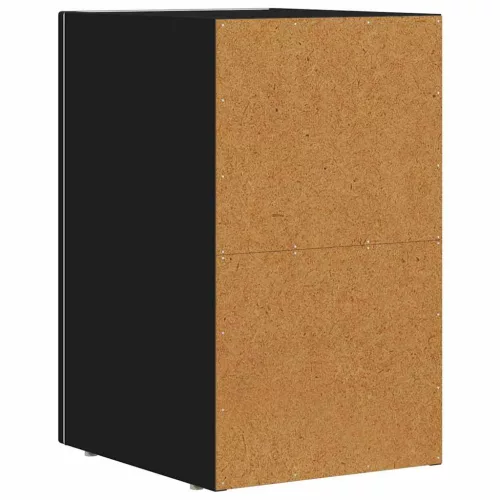  Éjjeli asztal 2 pcs Fekete 29.5 x 35 x 50 cm Faanyag