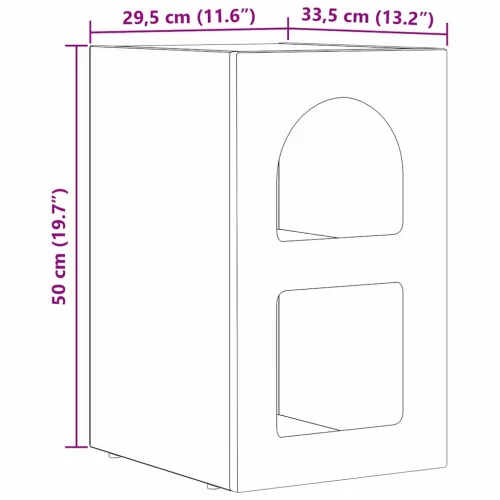  Éjjeli asztal Sonoma tölgy 29.5 x 35 x 50 cm Faanyag