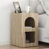  Éjjeli asztal 2 pcs Sonoma tölgy 29.5 x 35 x 50 cm Faanyag