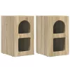  Éjjeli asztal 2 pcs Sonoma tölgy 29.5 x 35 x 50 cm Faanyag