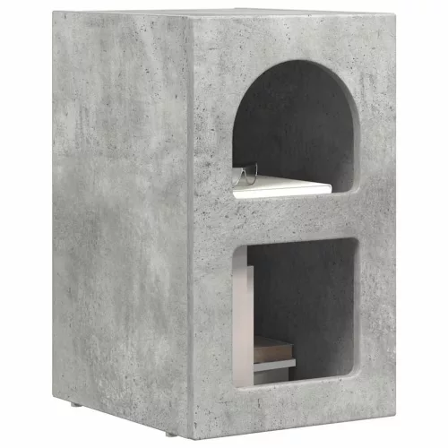  Éjjeli asztal Beton Szürke 29.5 x 35 x 50 cm Faanyag