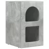  Éjjeli asztal 2 pcs Beton Szürke 29.5 x 35 x 50 cm Faanyag