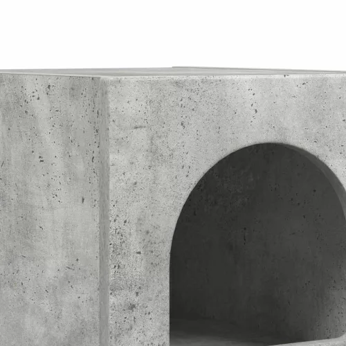 Éjjeli asztal 2 pcs Beton Szürke 29.5 x 35 x 50 cm Faanyag