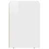 Éjjeli asztal 2 pcs Magas Fényű Fehér 29.5 x 35 x 50 cm Faanyag