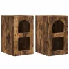  Éjjeli asztal 2 pcs Füstölt tölgy 29.5 x 35 x 50 cm Faanyag