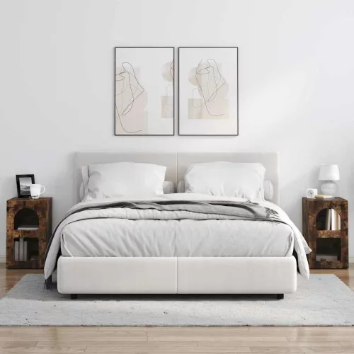  Éjjeli asztal 2 pcs Füstölt tölgy 29.5 x 35 x 50 cm Faanyag