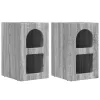  Éjjeli asztal 2 pcs Szürke Sonoma 29.5 x 35 x 50 cm Faanyag