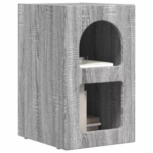  Éjjeli asztal 2 pcs Szürke Sonoma 29.5 x 35 x 50 cm Faanyag