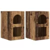  Éjjeli asztal 2 pcs Öreg fa 29.5 x 35 x 50 cm Faanyag