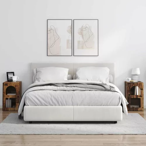  Éjjeli asztal 2 pcs Öreg fa 29.5 x 35 x 50 cm Faanyag