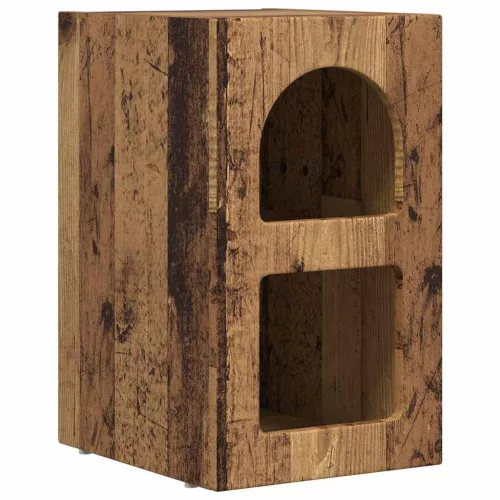  Éjjeli asztal 2 pcs Öreg fa 29.5 x 35 x 50 cm Faanyag
