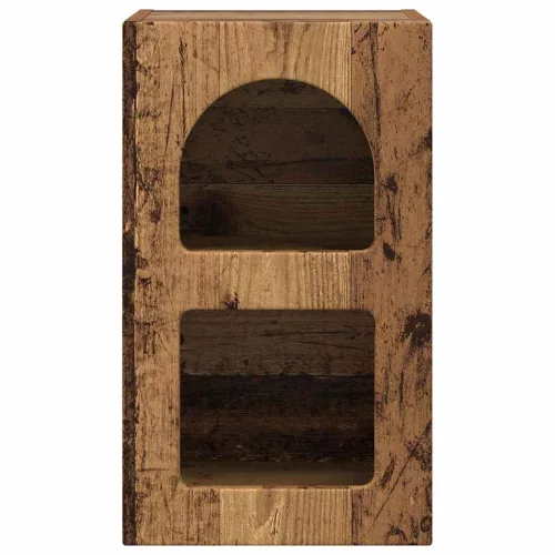  Éjjeli asztal 2 pcs Öreg fa 29.5 x 35 x 50 cm Faanyag