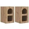  Éjjeli asztal 2 pcs Artisan tölgy 29.5 x 35 x 50 cm Faanyag