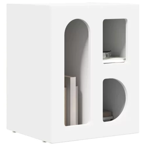  Éjjeli asztal 2 pcs Fehér 40 x 35 x 50 cm Faanyag