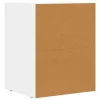 Éjjeli asztal 2 pcs Fehér 40 x 35 x 50 cm Faanyag