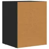  Éjjeli asztal 2 pcs Fekete 40 x 35 x 50 cm Faanyag