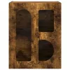  Éjjeli asztal 2 pcs Füstölt tölgy 40 x 35 x 50 cm Faanyag