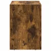  Éjjeli asztal 2 pcs Füstölt tölgy 40 x 35 x 50 cm Faanyag
