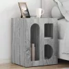  Éjjeli asztal 2 pcs Szürke Sonoma 40 x 35 x 50 cm Faanyag