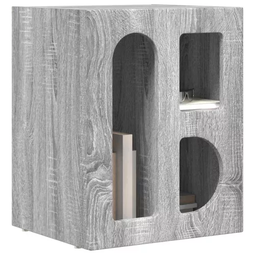  Éjjeli asztal 2 pcs Szürke Sonoma 40 x 35 x 50 cm Faanyag