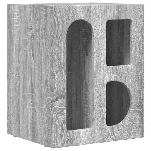  Éjjeli asztal 2 pcs Szürke Sonoma 40 x 35 x 50 cm Faanyag