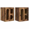  Éjjeli asztal 2 pcs Öreg fa 40 x 35 x 50 cm Faanyag