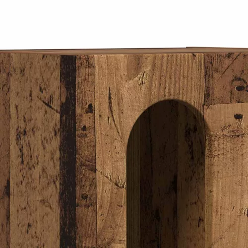  Éjjeli asztal 2 pcs Öreg fa 40 x 35 x 50 cm Faanyag
