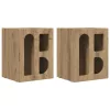  Éjjeli asztal 2 pcs Artisan tölgy 40 x 35 x 50 cm Faanyag