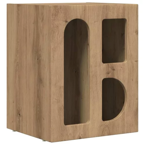 Éjjeli asztal 2 pcs Artisan tölgy 40 x 35 x 50 cm Faanyag
