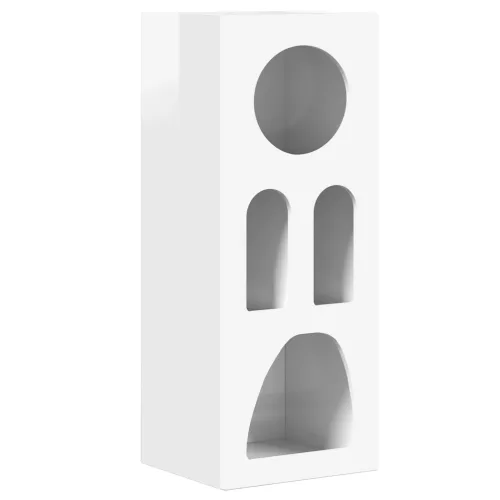  Széf Magas Fényű Fehér 40 x 35 x 100,5 cm Faanyag