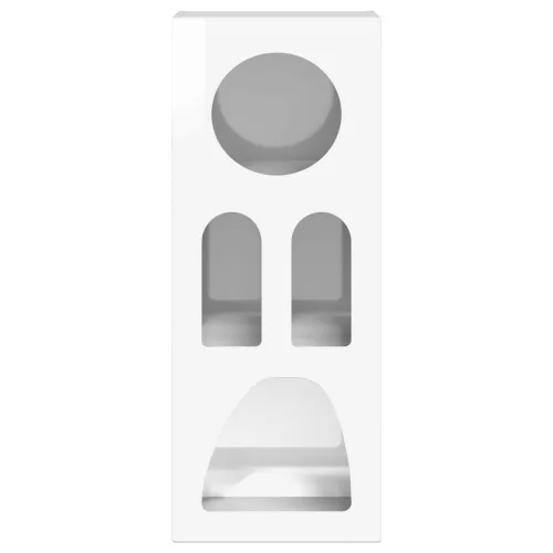  Széf Magas Fényű Fehér 40 x 35 x 100,5 cm Faanyag