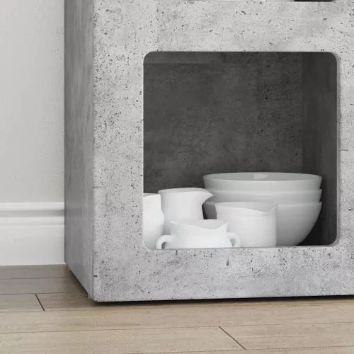  Széf Beton Szürke 59 x 35 x 80.5 cm Faanyag
