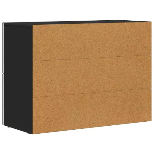  Széf Fekete 80,5 x 35 x 59 cm Faanyag