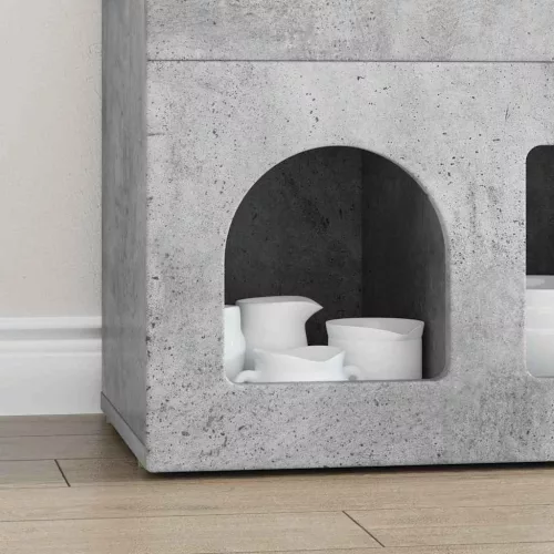  Széf Beton Szürke 80,5 x 35 x 59 cm Faanyag