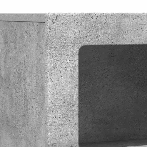  Széf Beton Szürke 80,5 x 35 x 59 cm Faanyag