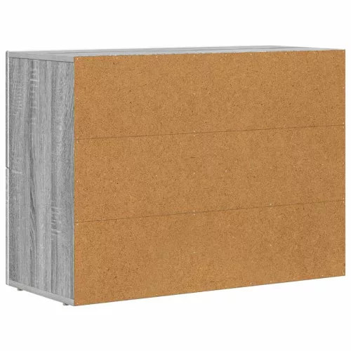  Széf Szürke Sonoma 80,5 x 35 x 59 cm Faanyag