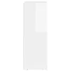  Széf Magas Fényű Fehér 59 x 35 x 100,5 cm Faanyag