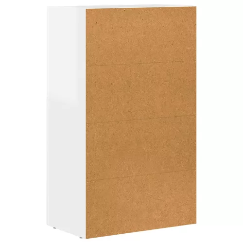  Széf Magas Fényű Fehér 59 x 35 x 100,5 cm Faanyag