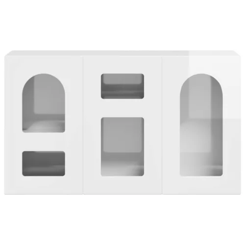  Széf Magas Fényű Fehér 100 x 35 x 59 cm Faanyag