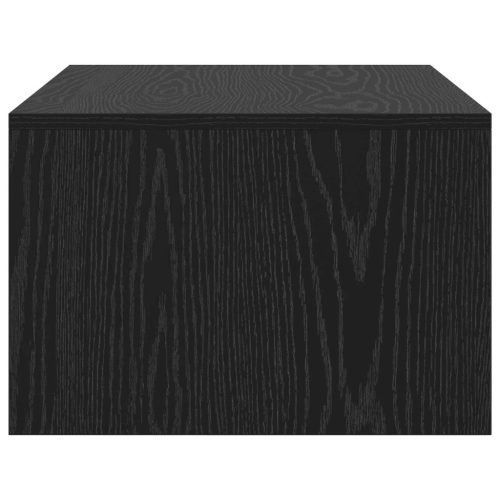  Falra szerelhető íróasztal Fekete tölgy 80 x 45 x 30 cm Faanyag