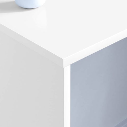  Falra szerelhető íróasztal Fehér 100 x 45 x 30 cm Faanyag