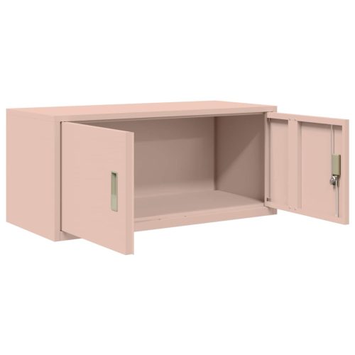  Tárolószekrény Rózsaszín 90 x 40 x 40 cm Hidegen Hengerelt Acél